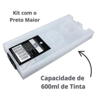 Cartucho Recarregável 4 Cores para Epson WorkForce WF-C5XXX (Ver Modelos na descrição) Modelo 2 | Sem Tinta, Sem Programação na Sulink