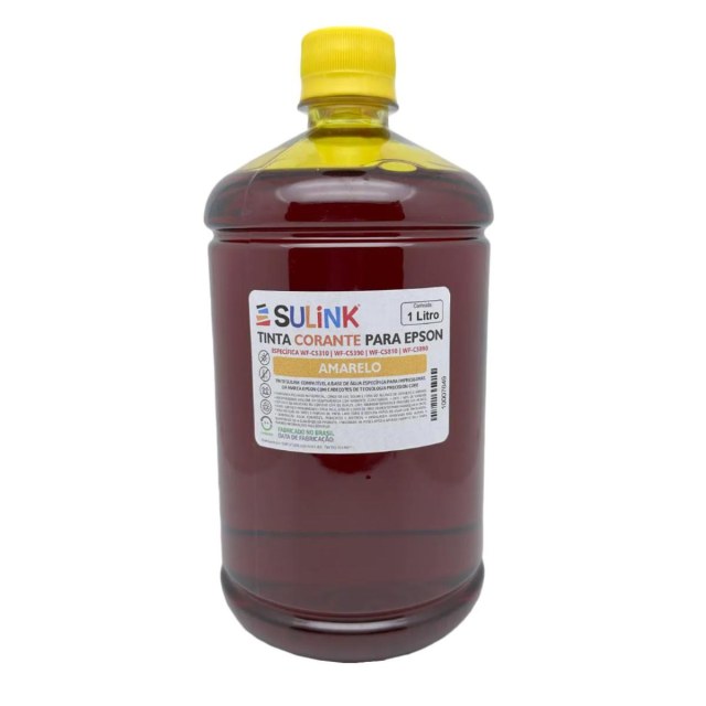 Tinta Sulink Específica para Epson WF-C5310/5390/5810/5890 - Corante | 1 Litro Amarelo