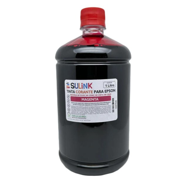 Tinta Sulink Específica para Epson WF-C5310/5390/5810/5890 - Corante | 1 Litro Magenta