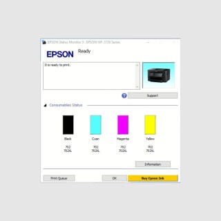 Epson WF-3720 | Software Firmware ChipLess para Ativação com Chave/Key na Sulink