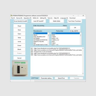 Software Gravador de Eeprom RT809H e RT809HSE na Sulink