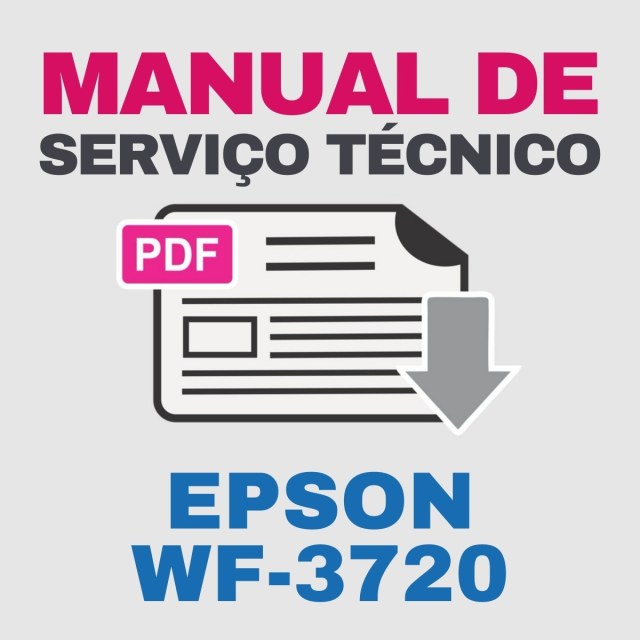 Epson WF-3720 | Manual de Serviço Técnico e Lista de Peças com Vista Explodida