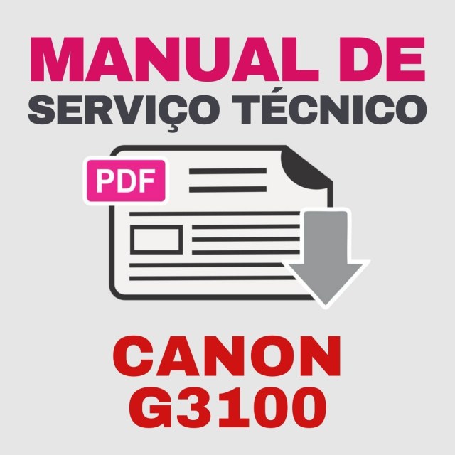 Canon G3100 | Manual de Serviço Técnico
