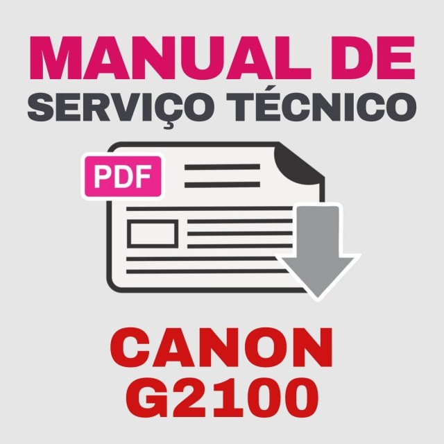 Canon G2100 | Manual de Serviço Técnico