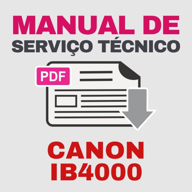 Canon iB4000 series | Manual de Serviço Técnico