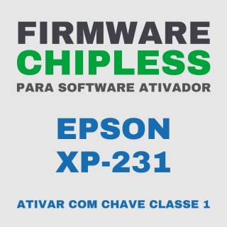 Epson XP-231 | Software Firmware ChipLess para Ativação com Chave/Key na Sulink