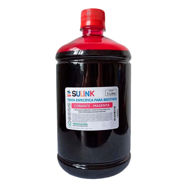 Tinta Sulink para Brother Corante | 1 Litro Magenta na Sulink