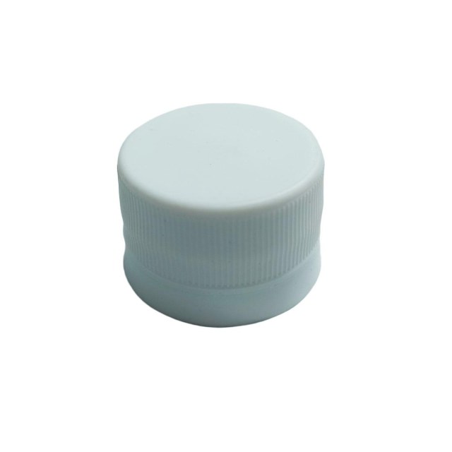 Tampa Plástica 28mm com Lacre e Vedante para Frascos, Garrafas e Tubos PET | Branca - BL001
