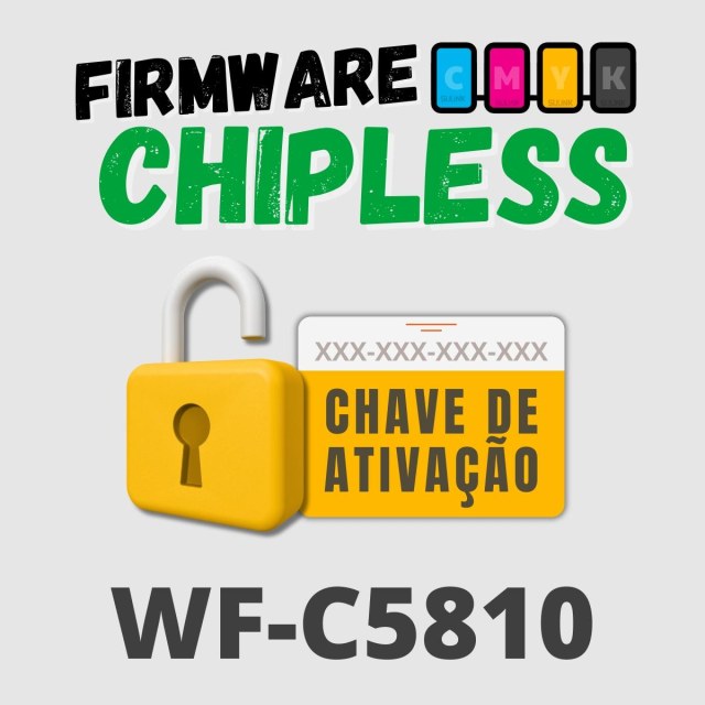 Epson WF-C5810 | Chave Key de Ativação Desbloqueio Firmware ChipLess