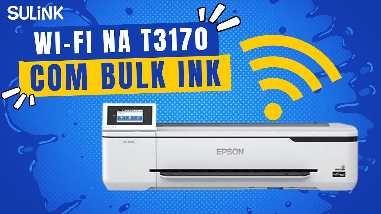 Como colocar Wi-Fi na Plotter Epson T3170 Desbloqueada Firmware ChipLess