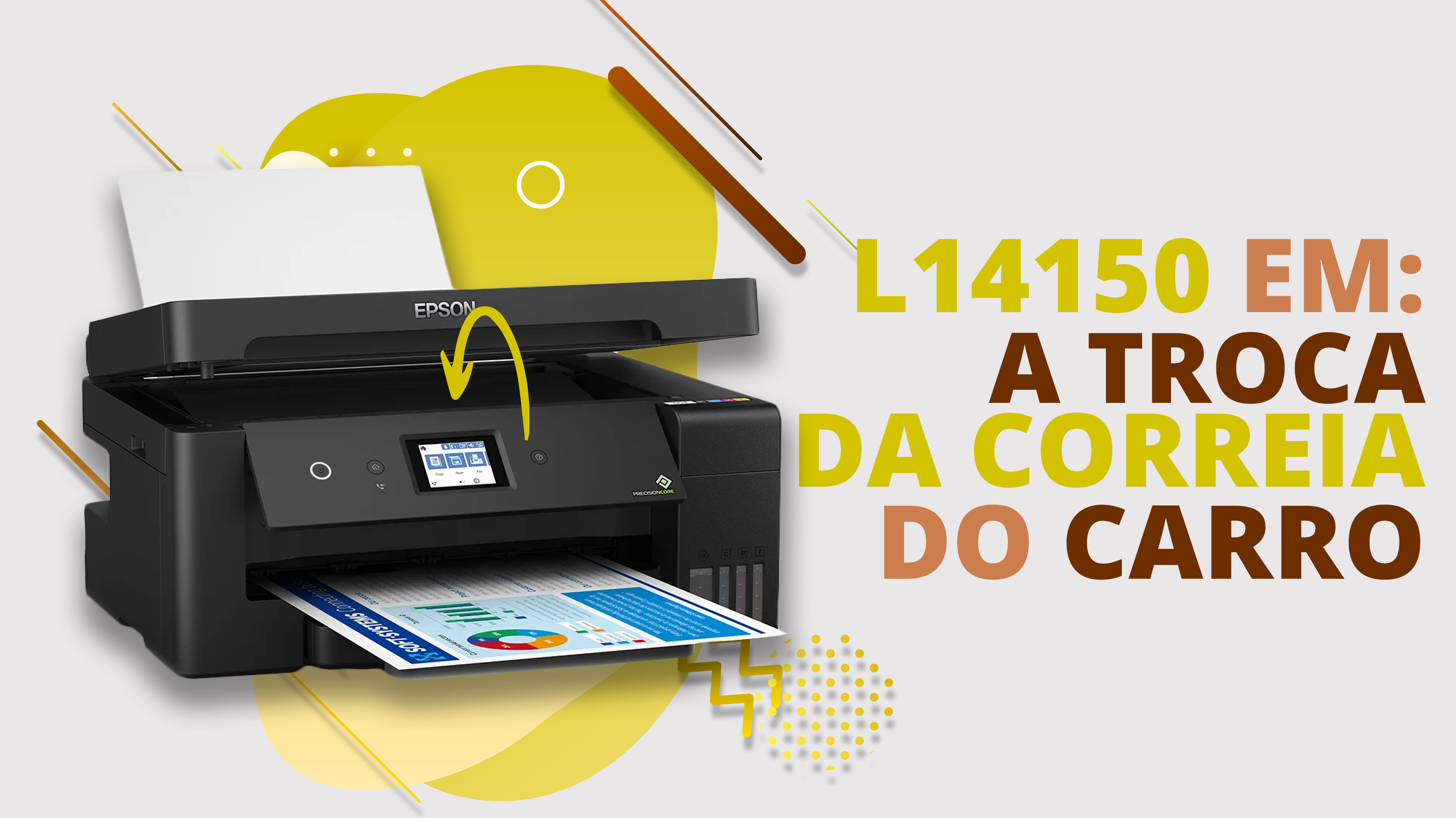 Tutorial - Troca da Correia do Carro Epson L14150