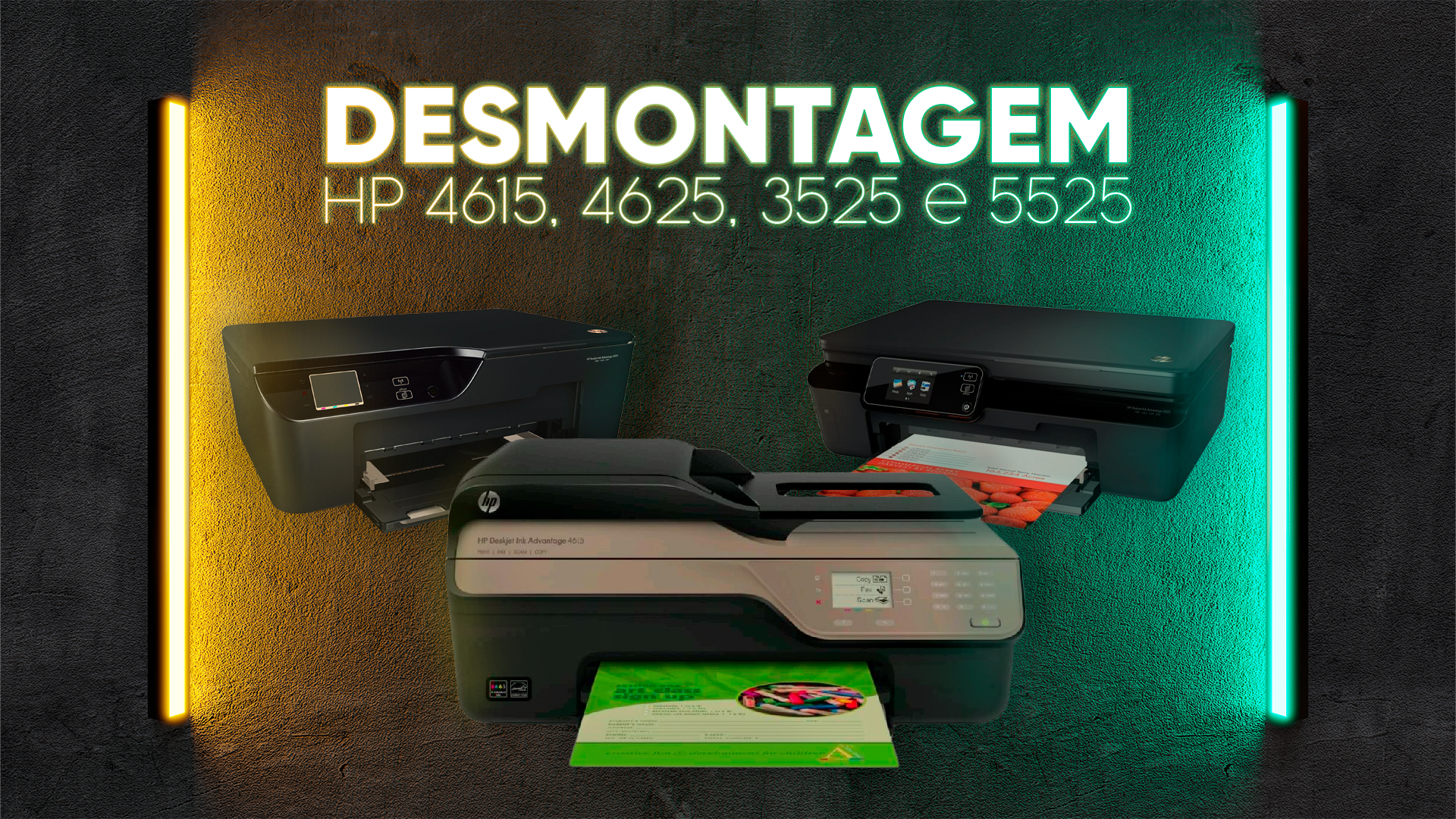 Desmontagem da HP 4615, 4625, 3525 e 5525