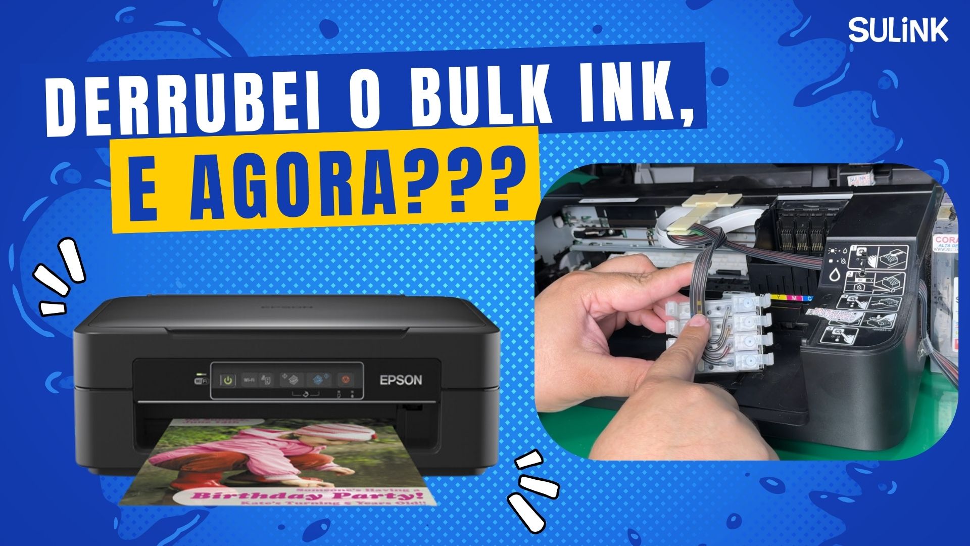 Derrubei o Bulk Ink Epson, como pressurizar?