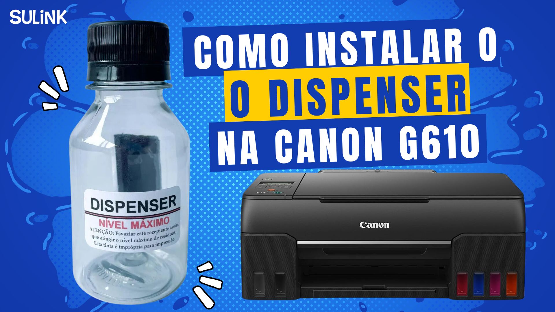 Como instalar o Dispenser Lixeira na Canon G610