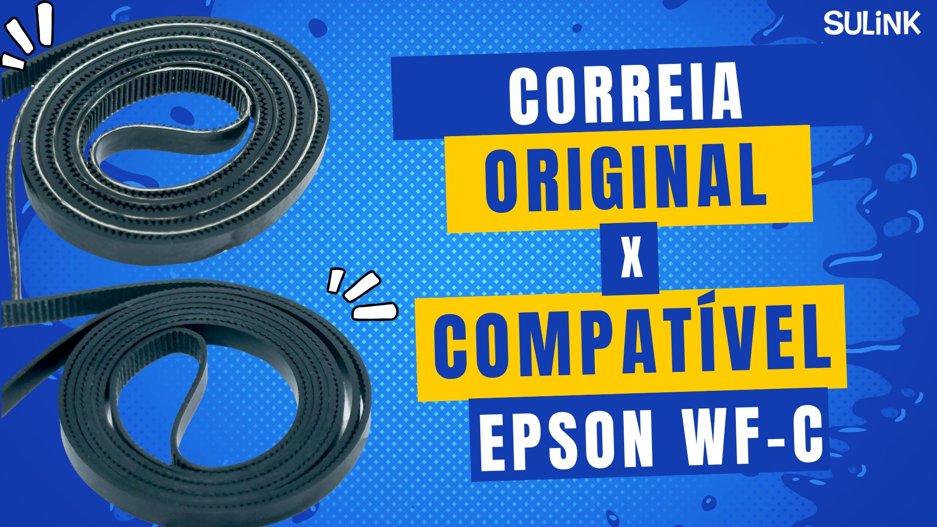 Correia original X compatível Epson WF-C5710 WF-C5810 e similares