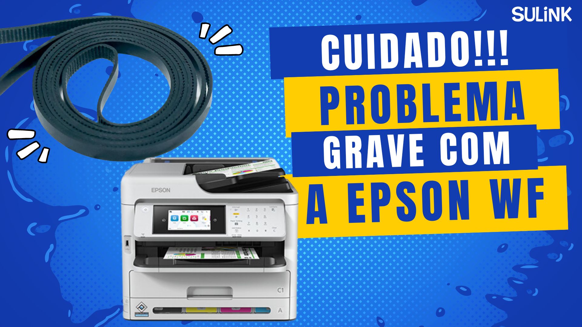 CUIDADO! Problema grave com as Impressoras Epson WF (WorkForce com Correia Estourando)
