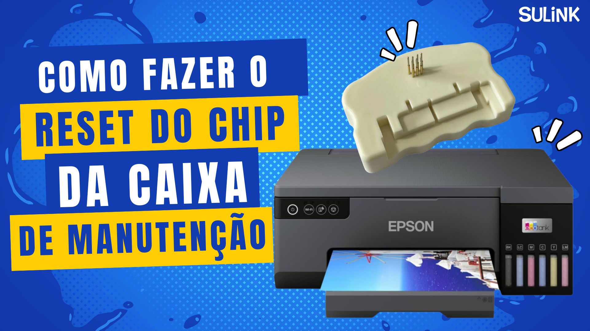 Como fazer o reset da caixa de manutenção da Impressora Epson L8050