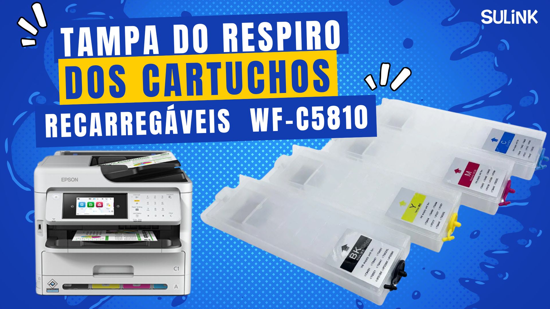 Tampa do Respiro dos Cartuchos Recarregáveis das WF-C5810