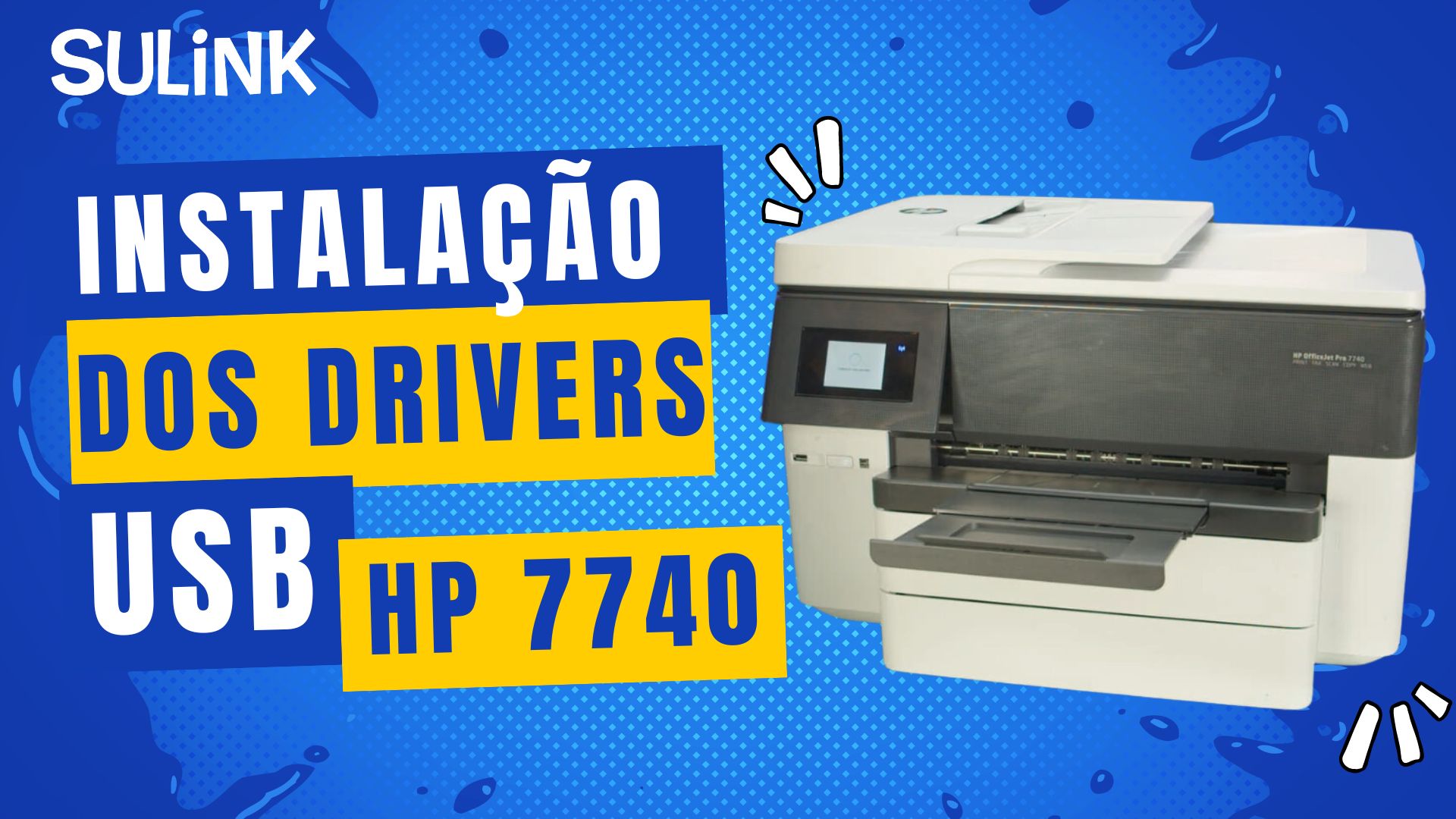 Tutorial Instalação dos drivers USB na Impressora HP 7740