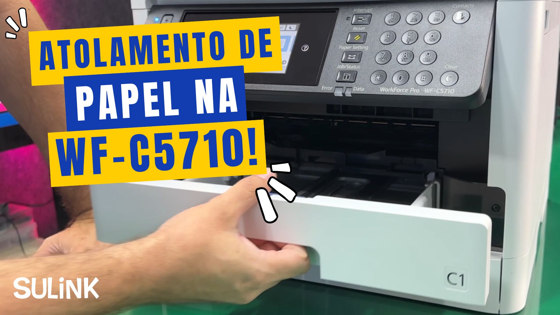 Atolamento de Papel na Epson WF-C? O que Verificar!