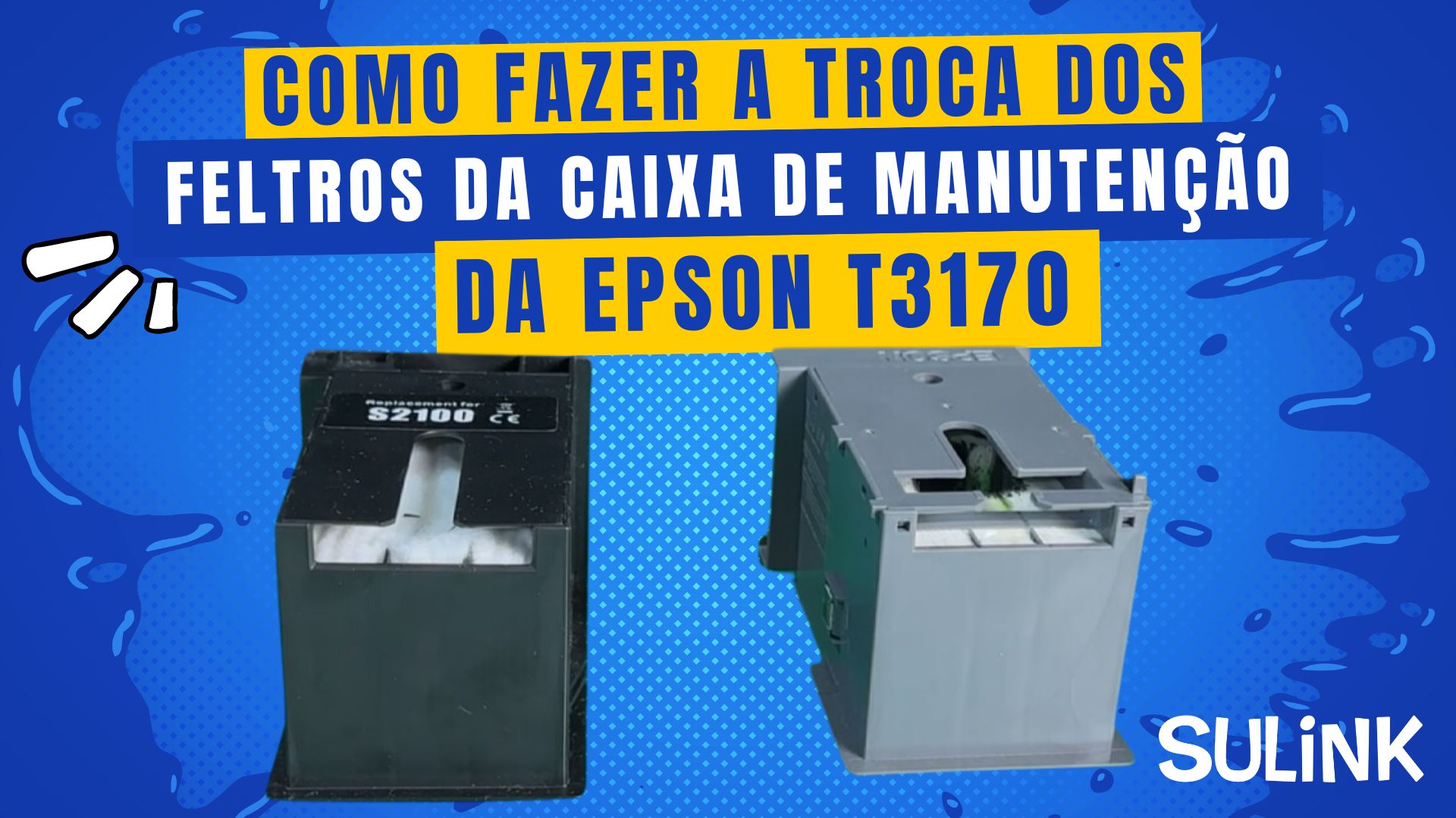 Tutorial - Como Trocar os Feltros Almofadas da Caixa de Manutenção da Epson T3170