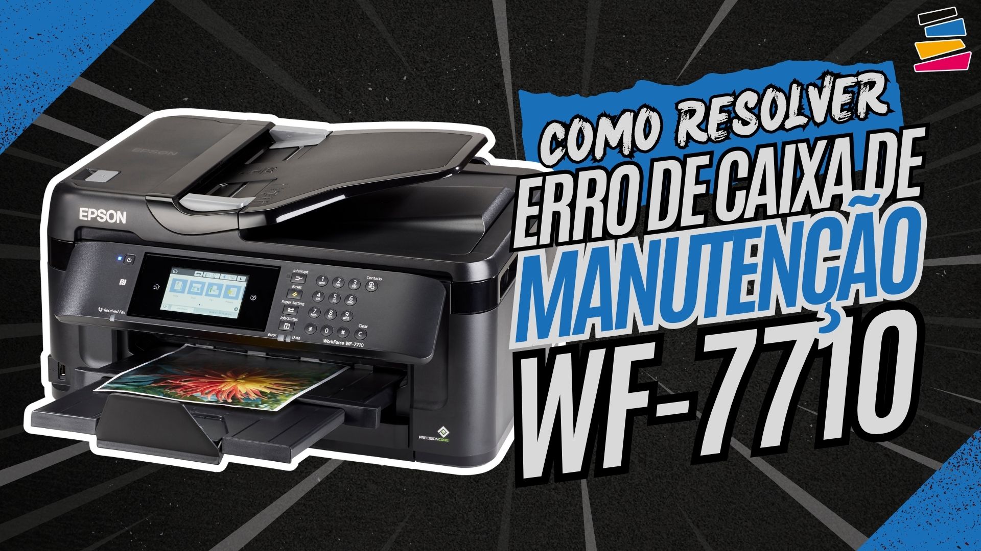 Como Resolver o Erro de Caixa de Manutenção na Epson WF-7710 com Firmware Chipless