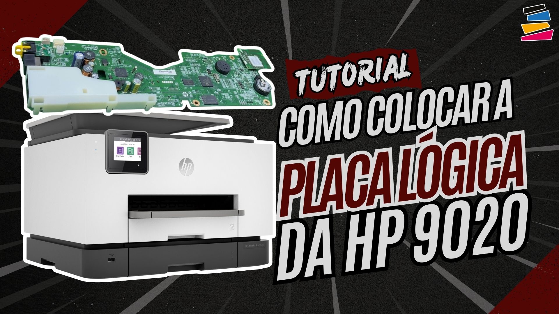 Como Recolocar a Placa Lógica na HP 9020 | Guia Completo Pós-Reparo ou Desbloqueio