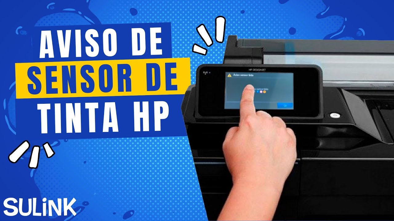 Aviso Sensor de Tinta na HP Série PRO e DesignJet