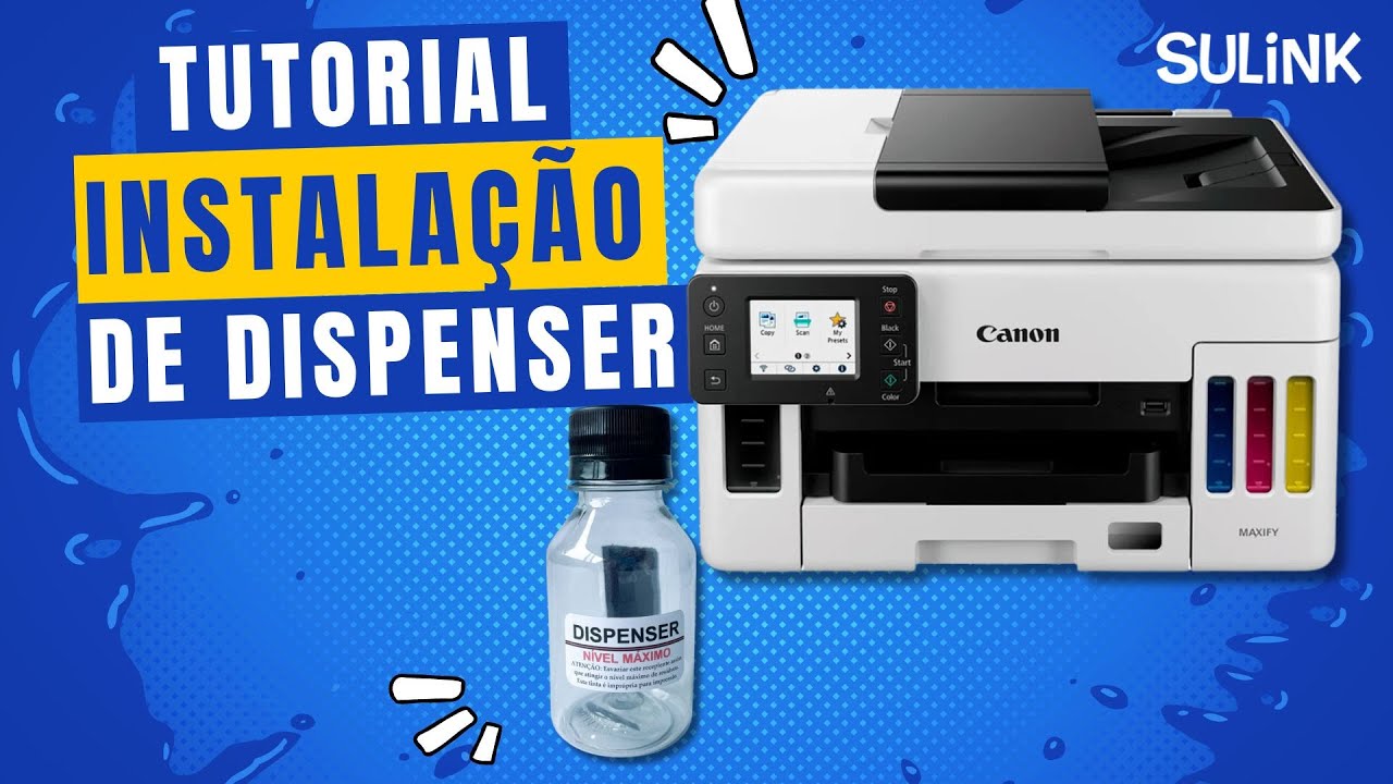 TUTORIAL - Instalação do dispenser nas impressoras Canon GX6010 e GX7010