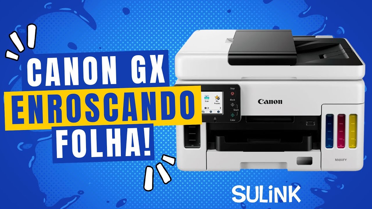 Como fazer a limpeza do grude de adesivo que fica na impressora Canon Maxify GX e Similares
