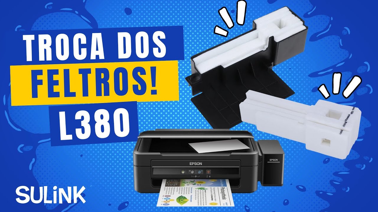 Como fazer a troca dos feltros das impressoras Epson L355 L365 L375 L380