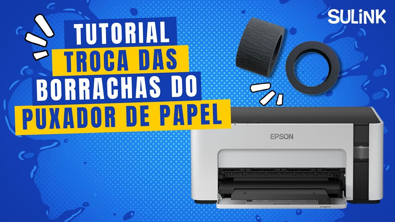Tutorial Como trocar as Borrachas do Puxador de Papel - M1120 M2170 L6161 L6171 L6191