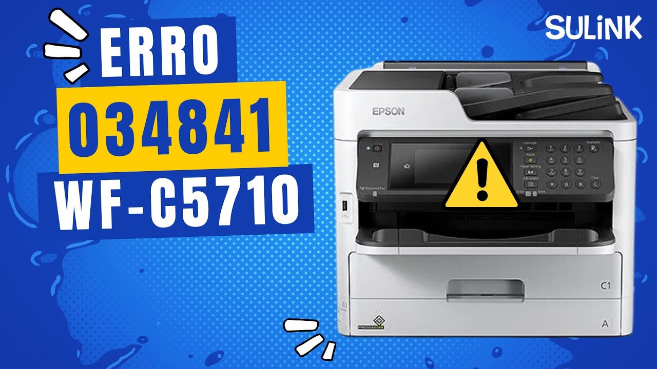 Erro 034841 nas impressora Epson WF-C5710 WF-C5790 WF-C5210 WF-C5290 WF-C579R WF-C529R