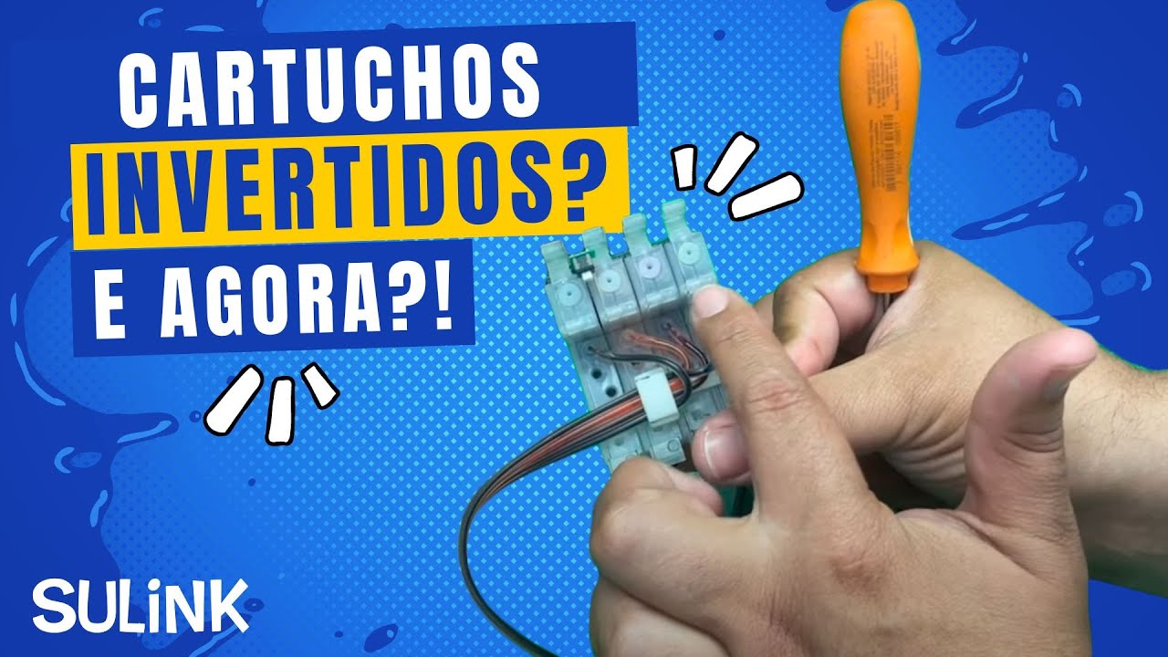 Como inverter a ordem dos cartuchos/cores no Bulk Ink Sulink para Epson