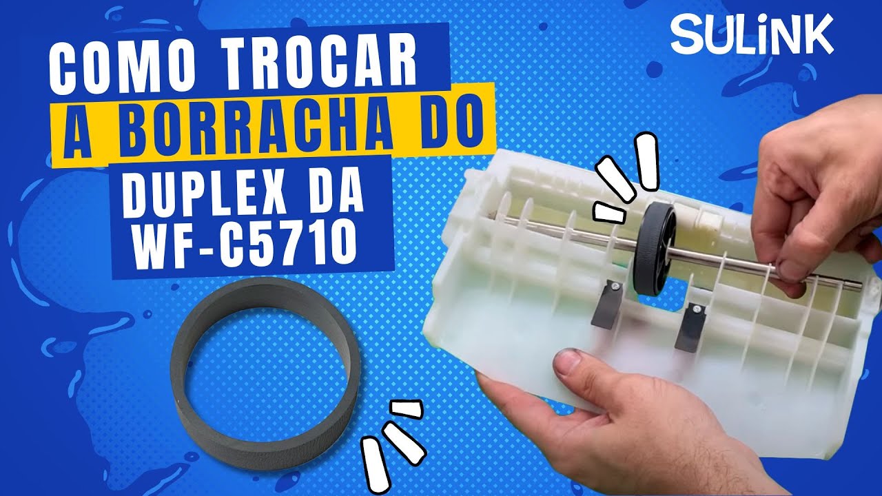 Como trocar a borracha do Duplex das Epson WF-C5710 C5790 C5210 C5290 e similares