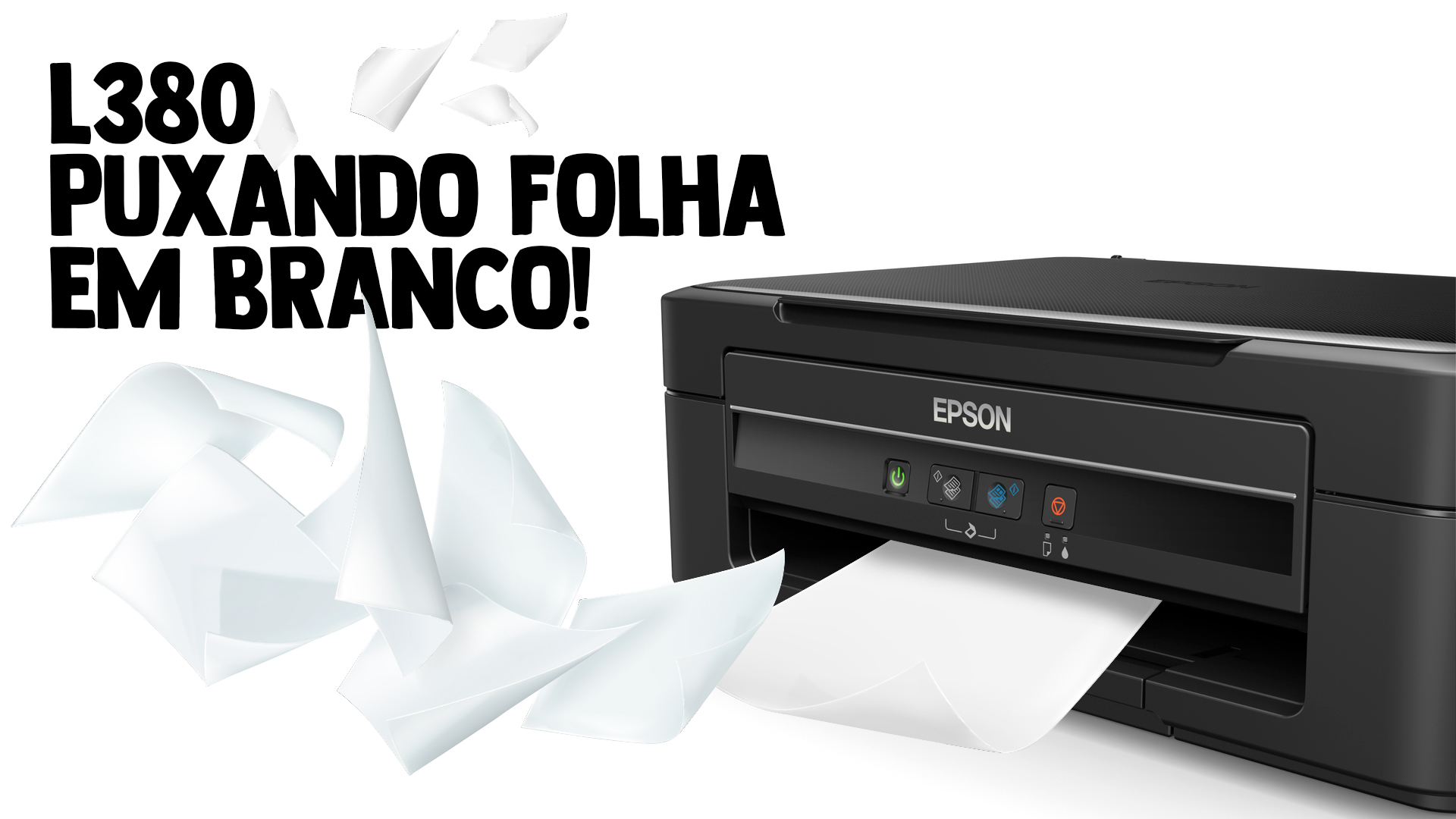 L380 Puxando folha em branco? Desgaste na parte plástica da Borracha de Retardo!