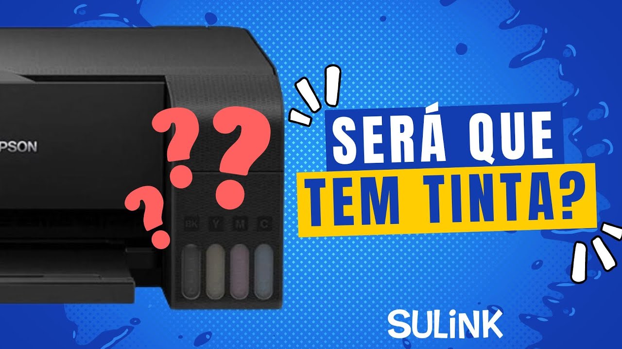 Como verificar se tem tinta nas impressoras com tanque de fábrica da Epson