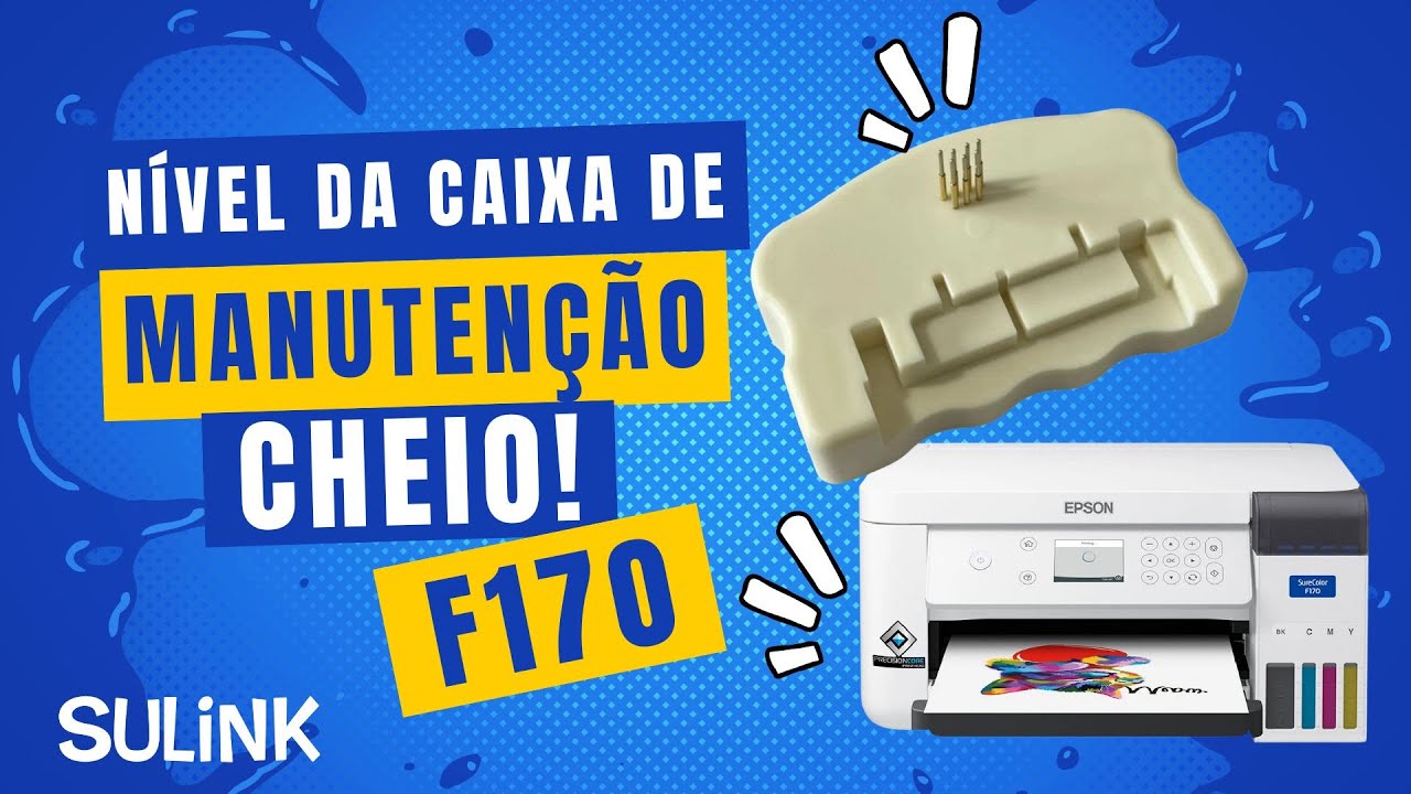 Como fazer o Reset do Chip da Caixa de Manutenção da Epson F170 F100 F130 F160