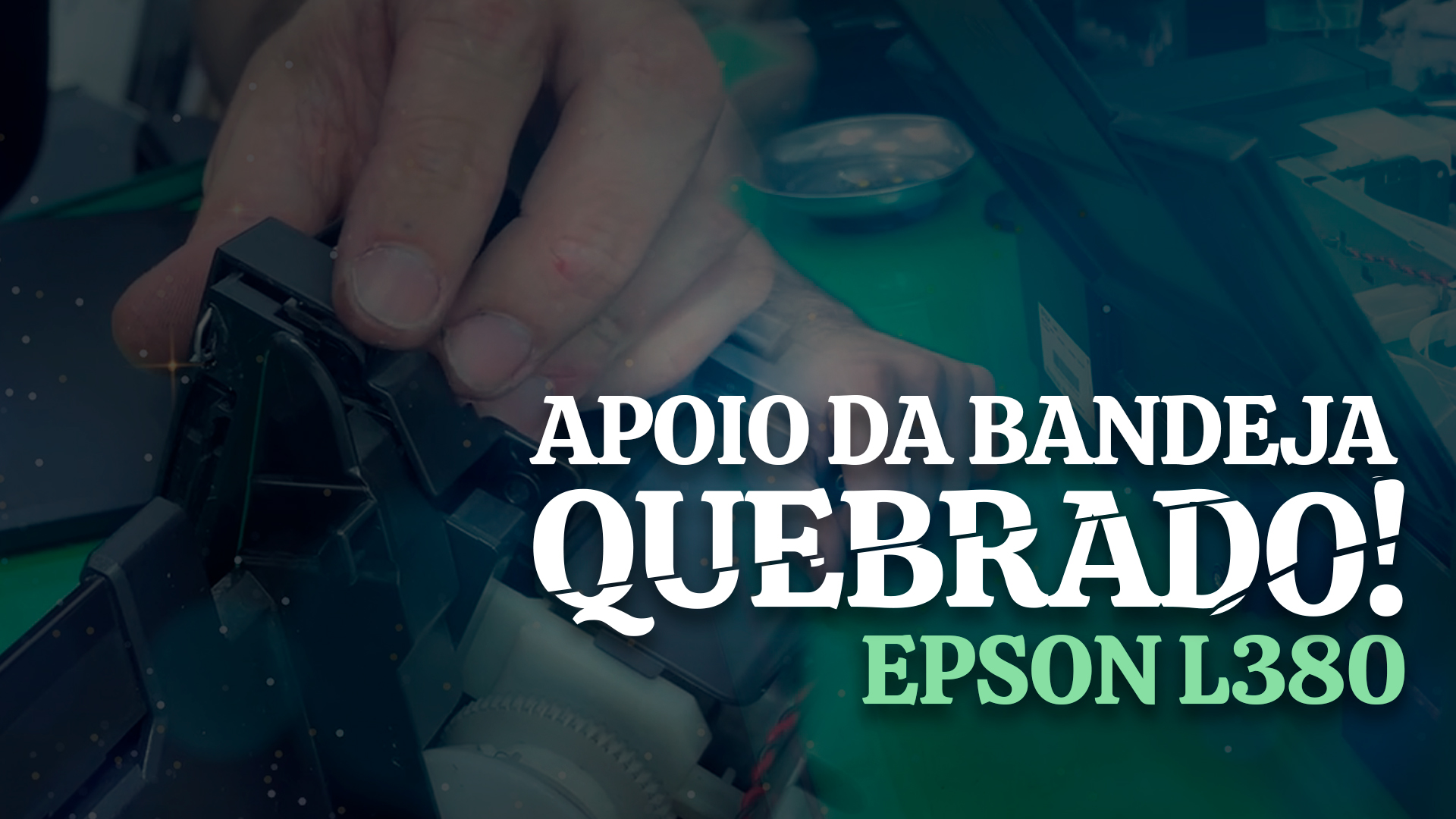 Apoio da bandeja de entrada de papel quebrado - Como solucionar