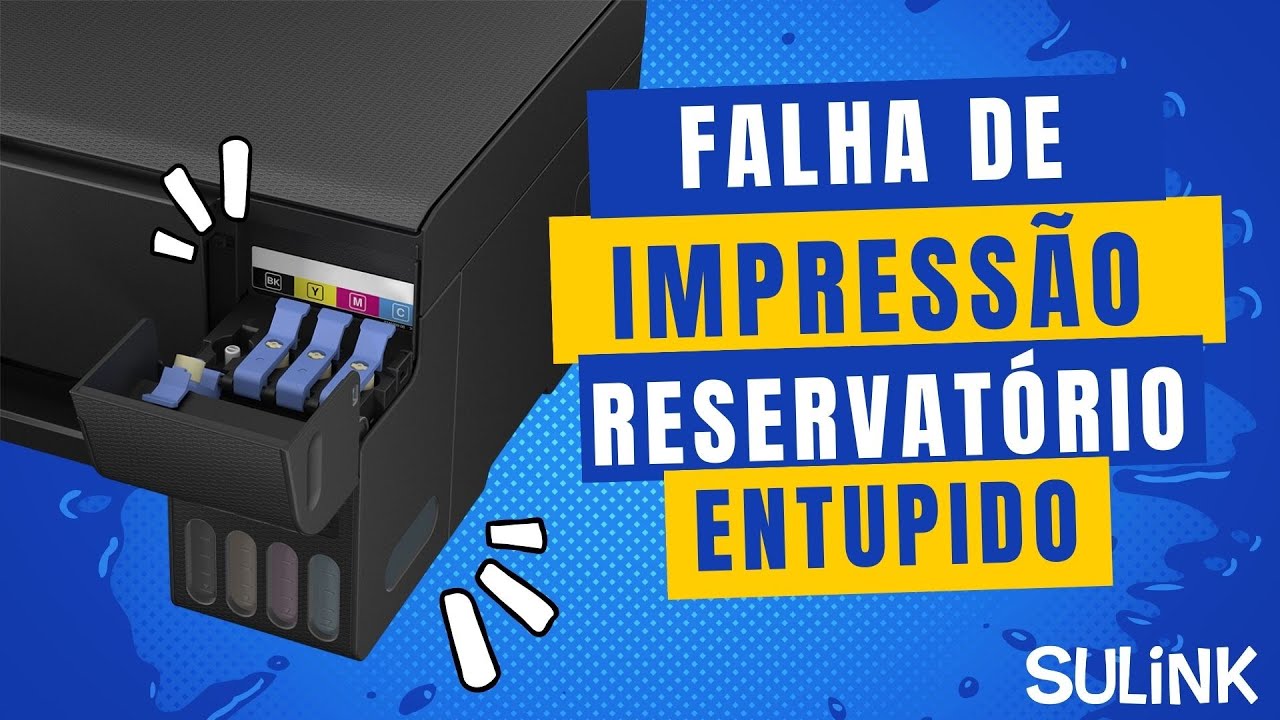 FALHA DE IMPRESSÃO - Respiro extra nos reservatórios Tanque de Tinta da Epson L3110 L3150 L3210 L3250 e Similares
